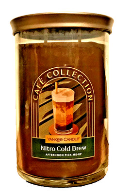 CAFE COLLECTION NITRO COLD BREW CANDLE 20 OZ TUMBLER 2 WICK YANKEE CANDLE NEW