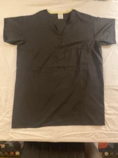 Standard Textiles Unisex Scrub Set Black Drawstring Small Top and Bottom - New