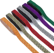 6 Rolls 11 Yard 1 Inch Celtic Knot  Ribbon  Trim Woven Ribbon Sewing Trims Cloth