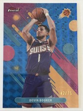 2025-26 TOPPS FINEST DEVIN BOOKER UNCOMMON BLUE GEOMETRIC /75 SUNS
