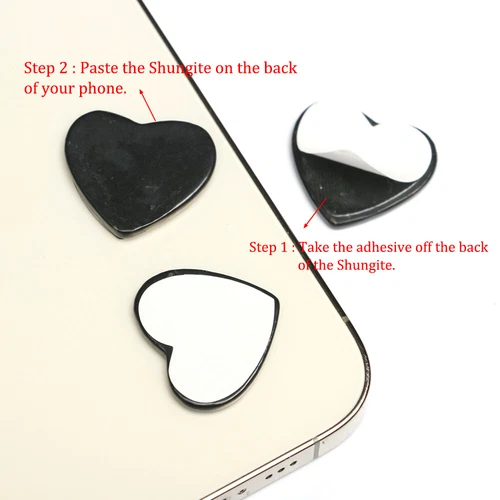 1 Stk. Schungit Platte für Handy Smartphone mit Aufkleber EMF-Schutz Shungite - Bild 5 von 16