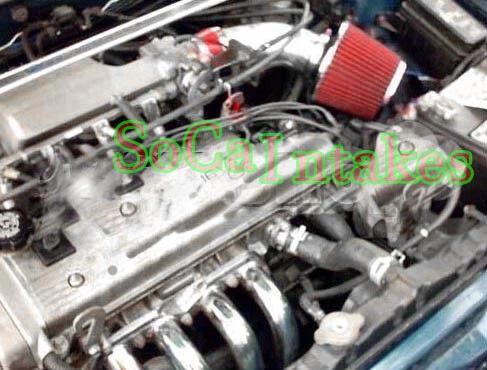 BLUE AirX Racing Air intake kit set for 1990-1997 Toyota Corolla 1.6L 1.8L L4 - Image 2 of 2