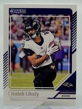 2024 PANINI DONRUSS ISAIAH LIKELY BASE FOOTBALL CARD RAVENS NFL 270
