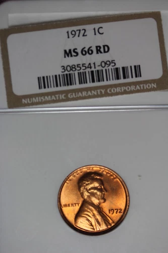 1972 NGC 1C MS66 RD LINCOLN MEMORIAL CENT #B43474