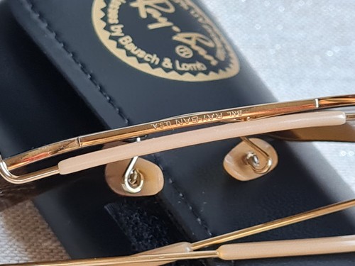 Ray BAN BL Never worn RARE! NOS VINTAGE USA BAUSCH &LOMB CARAVAN SMALL W CASE - Imagen 24 de 24