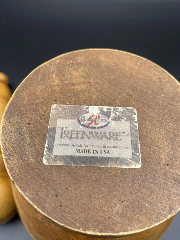 Treenware Salem Collection Mortar & Pestle Original Tag USA Reproduction  - Image 3 of 4