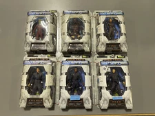 Lot of 6 Art Asylum Star Trek Enterprise Broken Bow Action Figures- 2 Signed