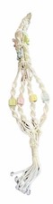 Vintage Handmade Macrame and Ceramic Baby Nursery Room Hanging Decor
