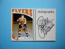 2004/05 IN THE GAME NHL FRANCHISES CARD A-BCL BILL CLEMENT NM AUTO AUTOGRAPH ITG