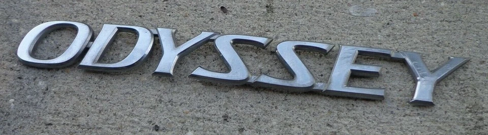 Emblema de porta elevatória Honda Odyssey emblema decalque logotipo traseiro cromado OEM original original - Imagem 3 de 3