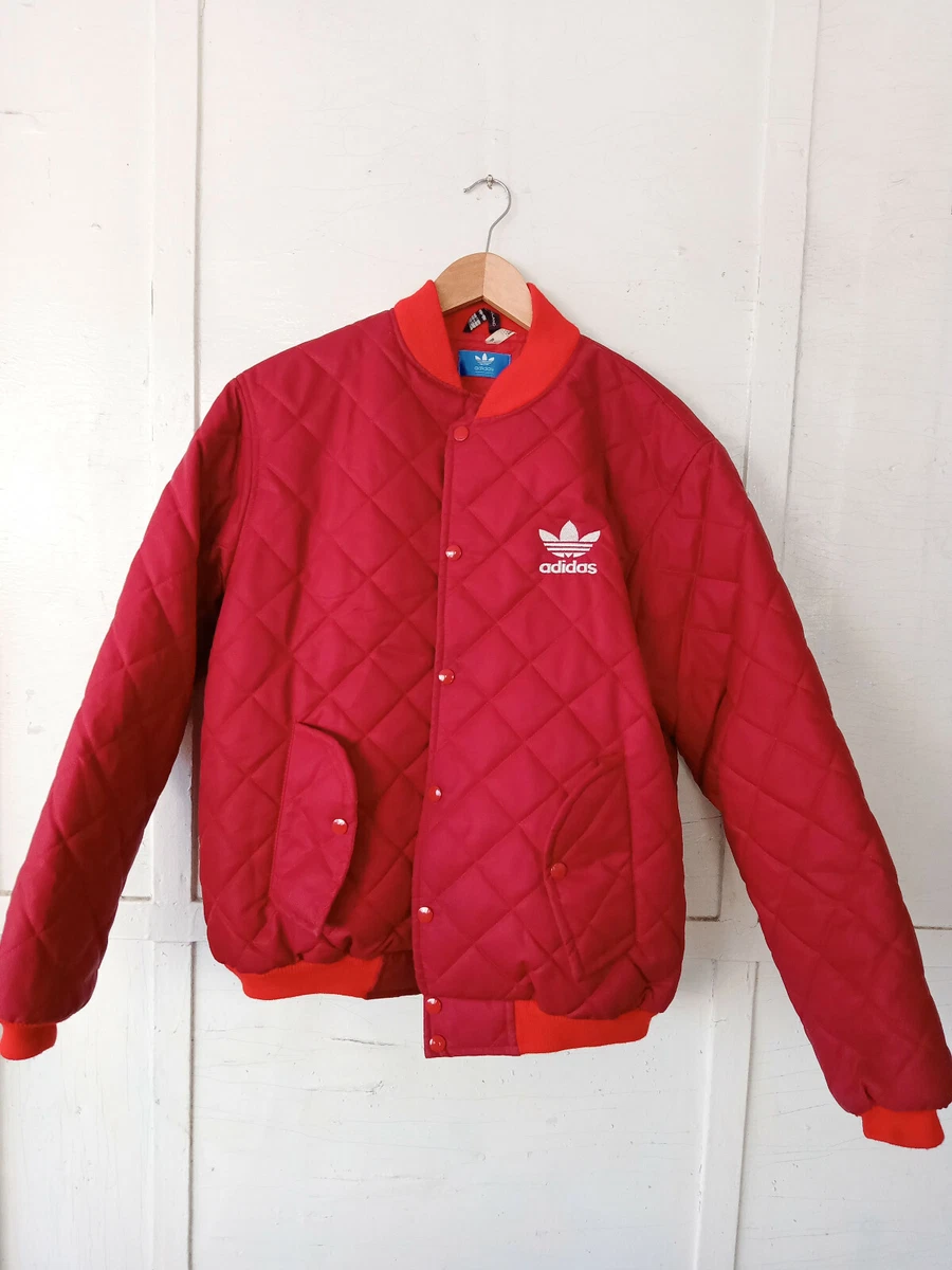 Red adidas deals bomber jacket