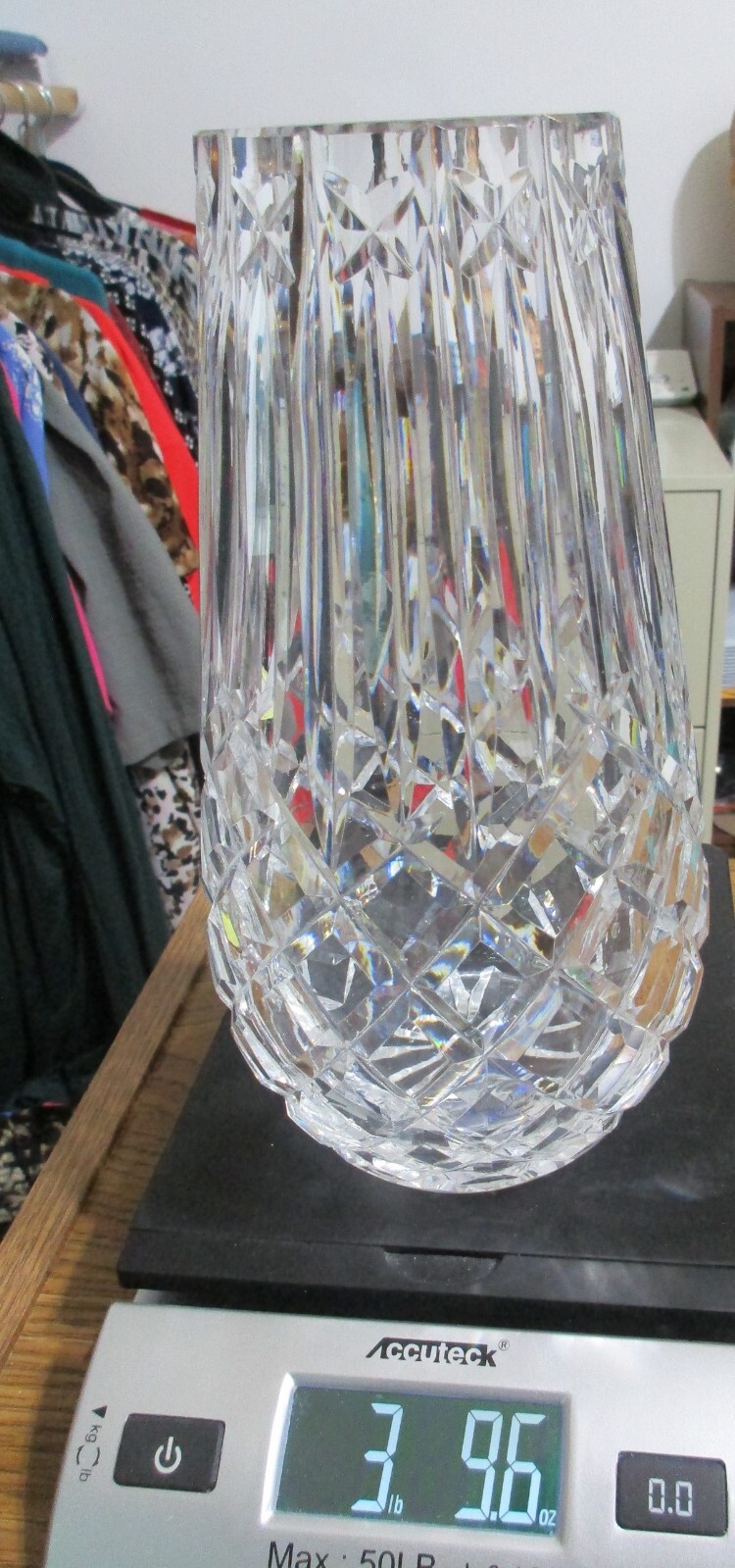 ANTIQUE WATERFORD CRYSTAL VASE MADE IN IRELAND 9 IN. eBay
