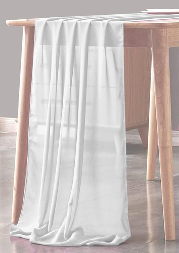 Corredor de mesa transparente de gasa para boda (18" de ancho x 108" de largo) - Imagen 55 de 75