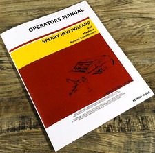 New Holland 492 Mower Conditioner Operators Manual Owners Book Maintenance