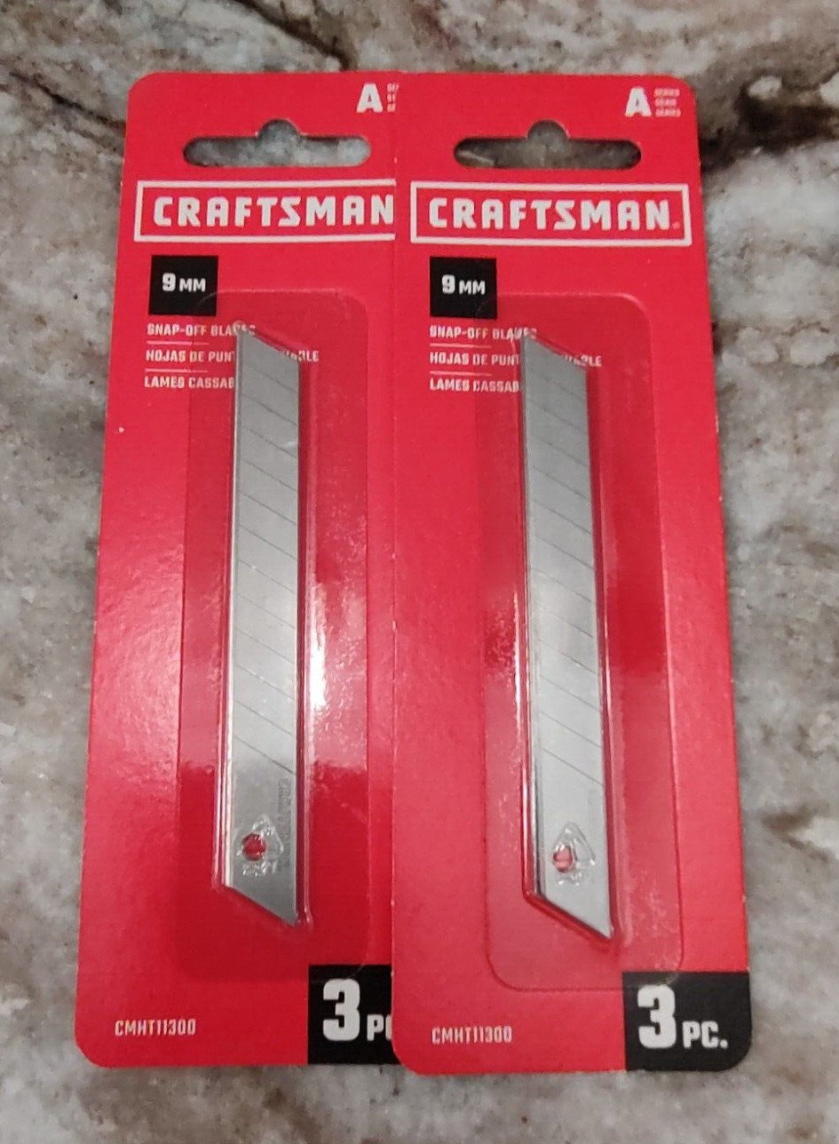 / Box Cutter 9mm Snap Off Blades - 6 Pieces