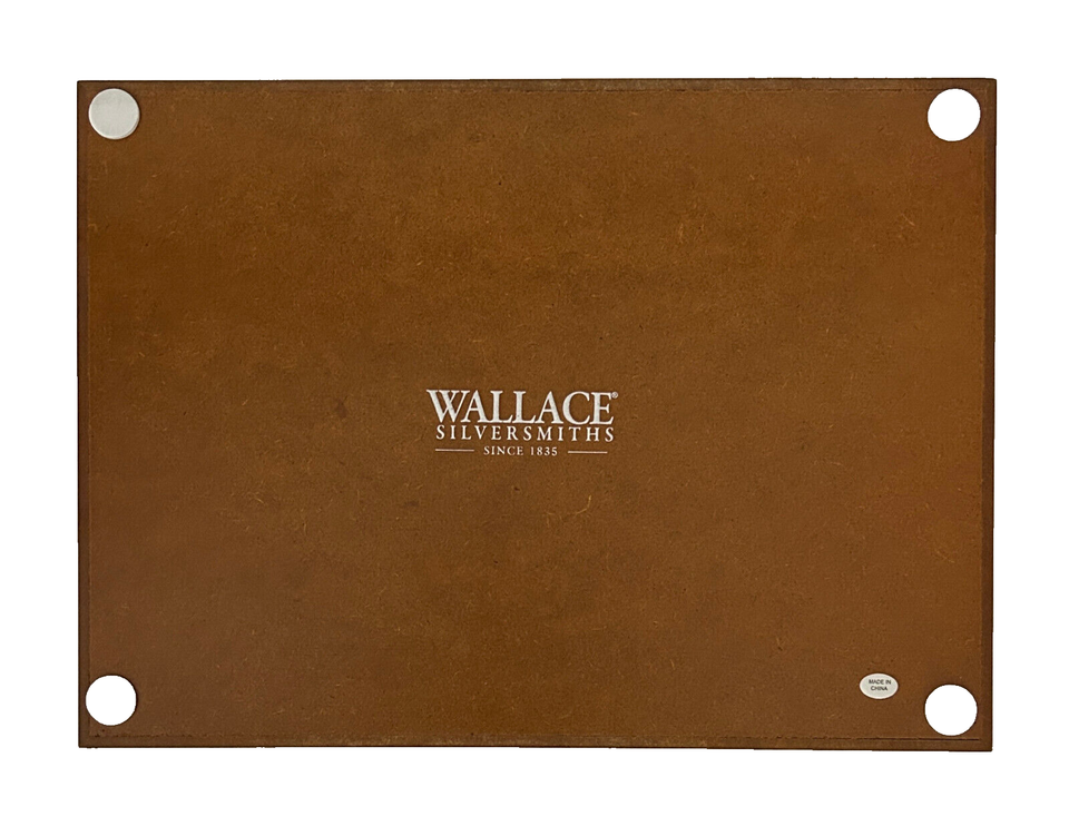 Wallace Silversmiths Wooden Silverware Flatware Storage Box Chest, 10
