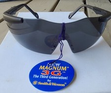 Smith And Wesson Eyewear Gray Magnum 3G Safety Sunglasses Z87