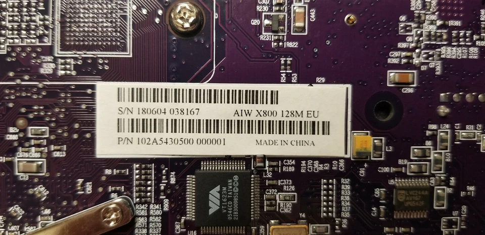 ATI All-In-Wonder AIW X800 128MB PN: 102A5430500 PCI Video Card 109-A54304-00 - Image 4 of 4