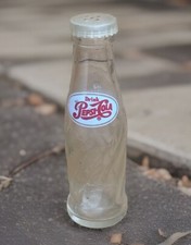 Pepsi Cola Fresh Vintage Glass Bottle Mini 4" Tall Collectible Salt Shaker