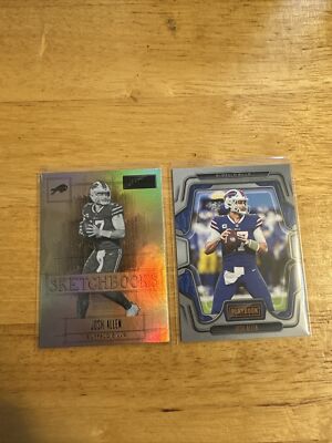 2022 JOSH ALLEN Panini Playbook Sketchbooks Foil Insert SP BUFFALO