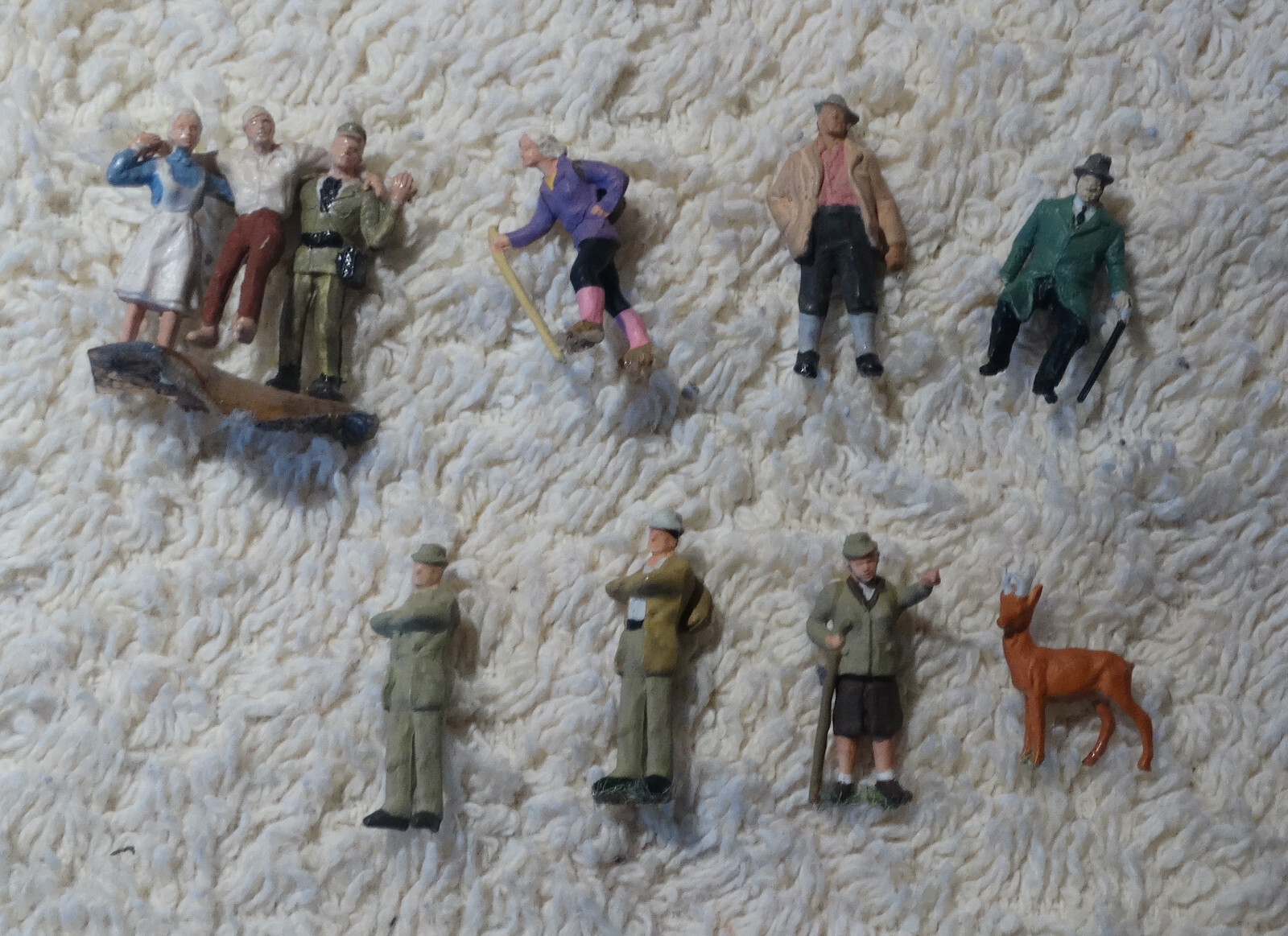 Preiser 10699 Wanderer - 6 Handbemalte Figuren Im Maßstab 1:87 H0