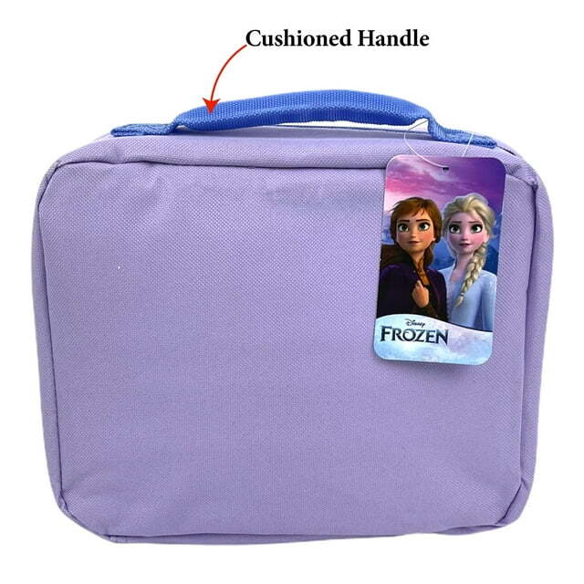 Frozen Girls Lunch Box Disney Princess Anna Elsa Insulated Lunch Bag Purple Kids