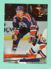 (1) SHJON PODEIN  1993-94 ULTRA # 140 OILERS  ROOKIE NM  CARD (K4262)