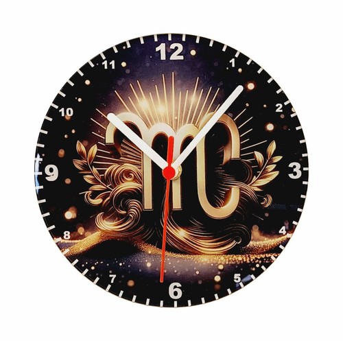 Horoscope / Astrology Signs on Quartz Clock, 2 Sizes, Choose From 12 Star Signs - Picture 18 of 80