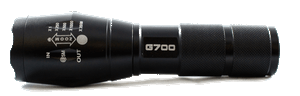 NEW Tactical Military G700 Flashlight - 700 Lumens Aluminum 2000x - NEW Tactical Military G700 Flashlight - 700 Lumens Aluminum 2000x -