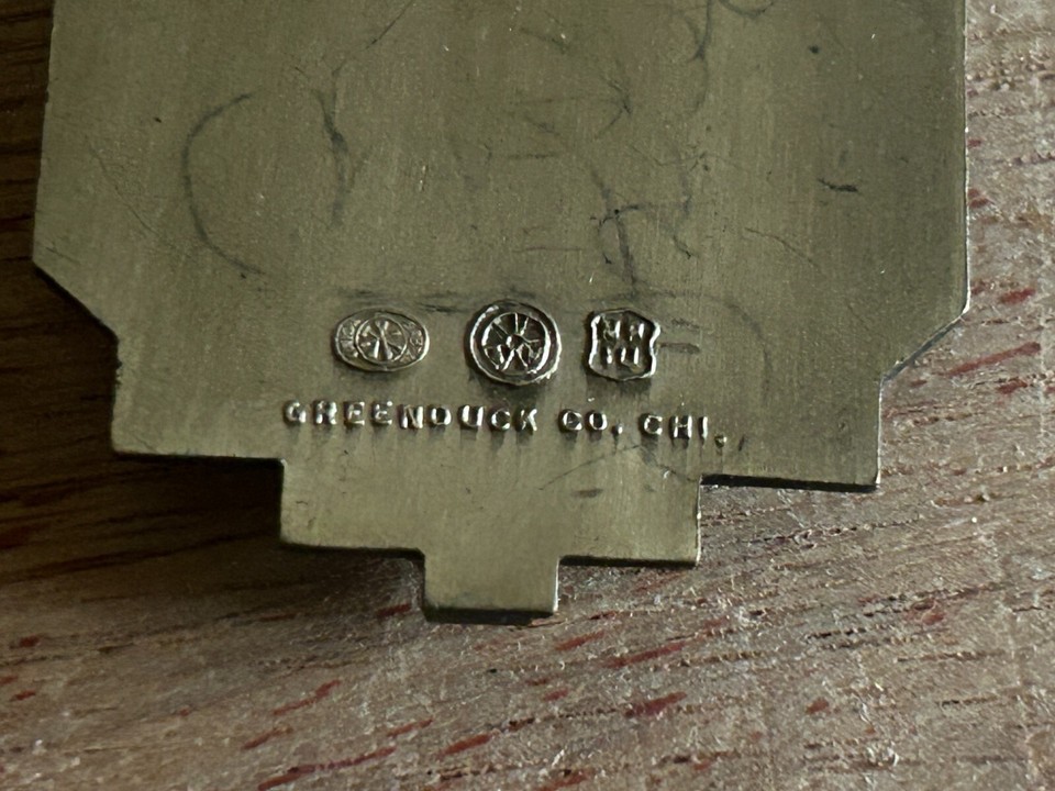 Broken Escanaba Michigan Watch FOB 1939 American Legion Greenduck