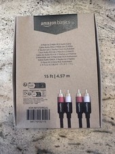 Cable Amazon Basics 2-Male to 2-Male RCA Audi...