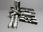 800+ Lego pcs! (2 lb 14 oz) 456 Puzzle Burr MADE FROM LEGOS unit 24!  Lt Gray — photo 9