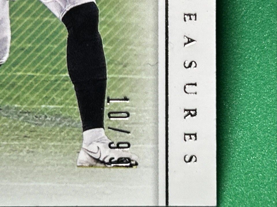 2020 National Treasures Tremendous Treasures Rookie Material #20 Jalen Reagor/99 - Image 2 of 3