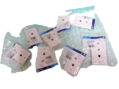 TOMA DOBLE CON MODULO PARA TELEFONO CON PLACA BLANCA LINEA CIEN LEVITON