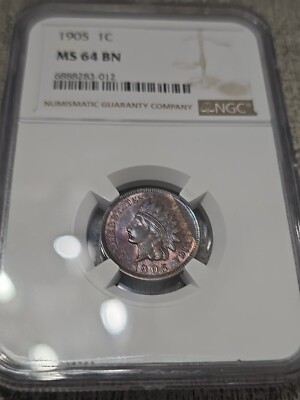 1905 Indian Head Penny Cent MS 64 BN NGC Certified | eBay
