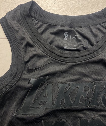 Nueva camiseta negra Nike NBA LeBron James Lakers MVP Swingman talla 40 S - Imagen 4 de 8