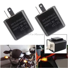 2Pcs 12V Automatic Electronic LED Flasher Relay for Turn Signal Light Fast Flash