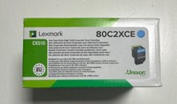Original Lexmark 80C2XCE 802Xce 802HX Cyan Lexmark CX510 Ovp
