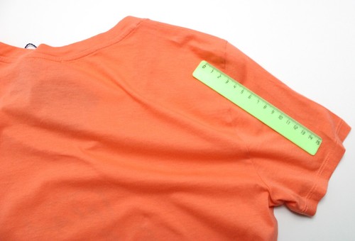 T-Shirt Armani Jeans Donna EU 44 Maniche Corte Collo Rotondo Arancione - Foto 7 di 7