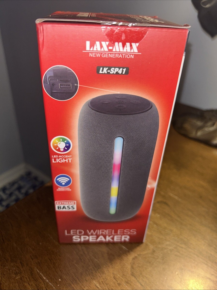 MAX Bluetoothラジオ QFX BT ZX35 Portable Rechargeable Bluetooth Speaker with LED Multi