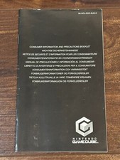 Consumer Information and Precautions Booklet Nintendo Gamecube Manual Only