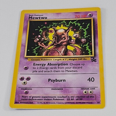 Mewtwo Black Star Promo #12 ミュウツーポケモンカード Pokémon TCG Mewtwo Wizards Black Star Promos #14 Card | eBay