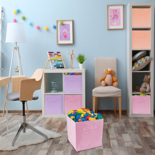 Foldable Storage Cube Basket Bin - Great for Nursery, Playroom Closet & Shelves - Picture 5 of 23