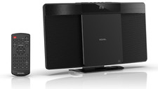 Roxel Compact HiFi System CD Player with FM Radio, Wireless BT V5 Wall Mountable