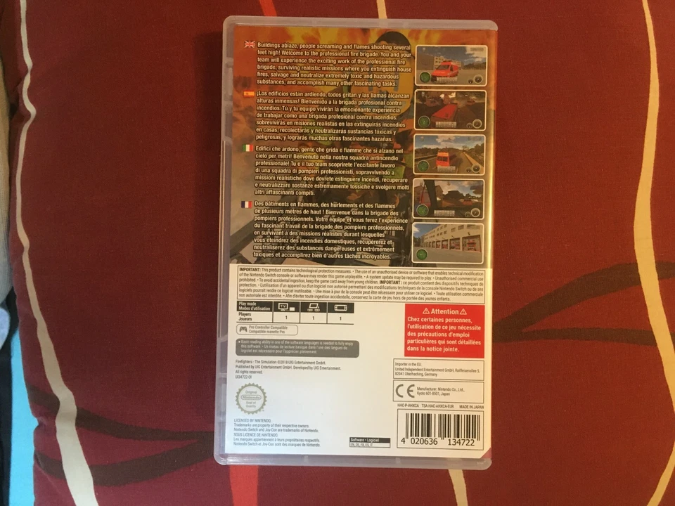 FIREFIGHTERS THE SIMULATION - Jeu Nintendo SWITCH COMPLET en version française, photo 2 sur 3