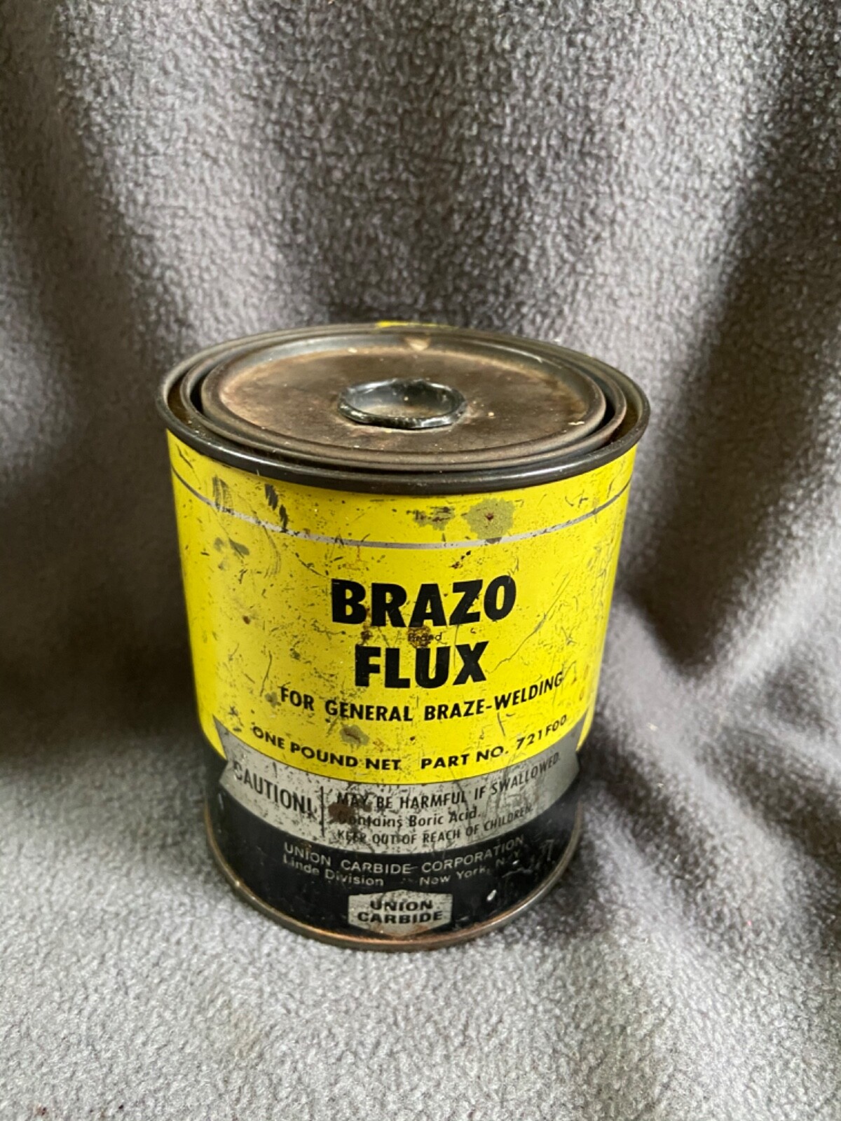 Vintage Brazo Flux 1 Lb Can eBay