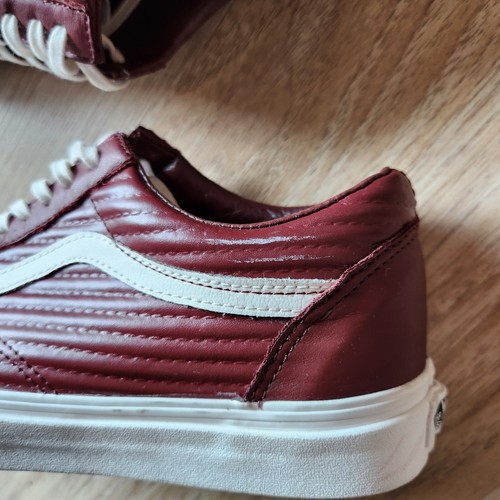 Vans Old Skool Moto UA Leather Skate Shoes Lace-Up Red-Brown Unisex M8.5 W10 - 第 12/12 張圖片