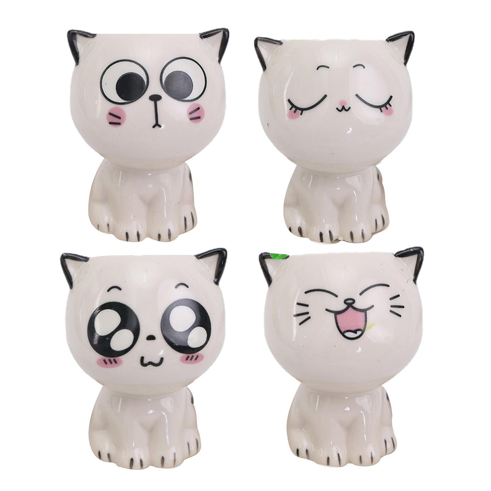 Stylish Cat Succulent Planter Pot Porcelain Home Garden Decor Animal Flower Pot