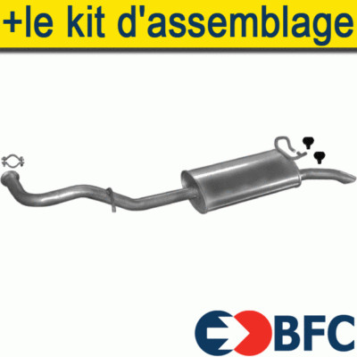 Silencieux D'échappement Aluminisé Pour Renault R19 1.2 1.4 Chamade (88-92) - Neuf