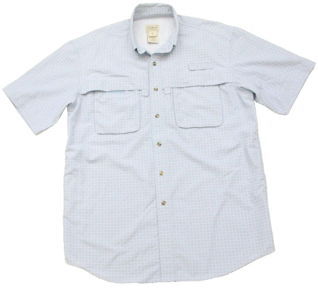 L.L. Bean Big & Tall Short Sleeve Dress Shirts for Men